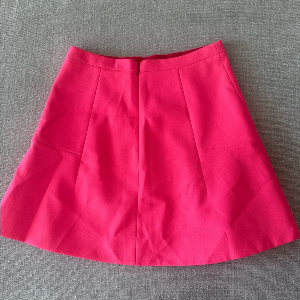J. Crew Vibrant Pink A-Line Skirt - Picture 3 of 3